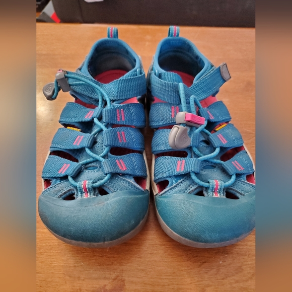 Keen Newport sandals turquoise pink kids sz us2 - Picture 7 of 7